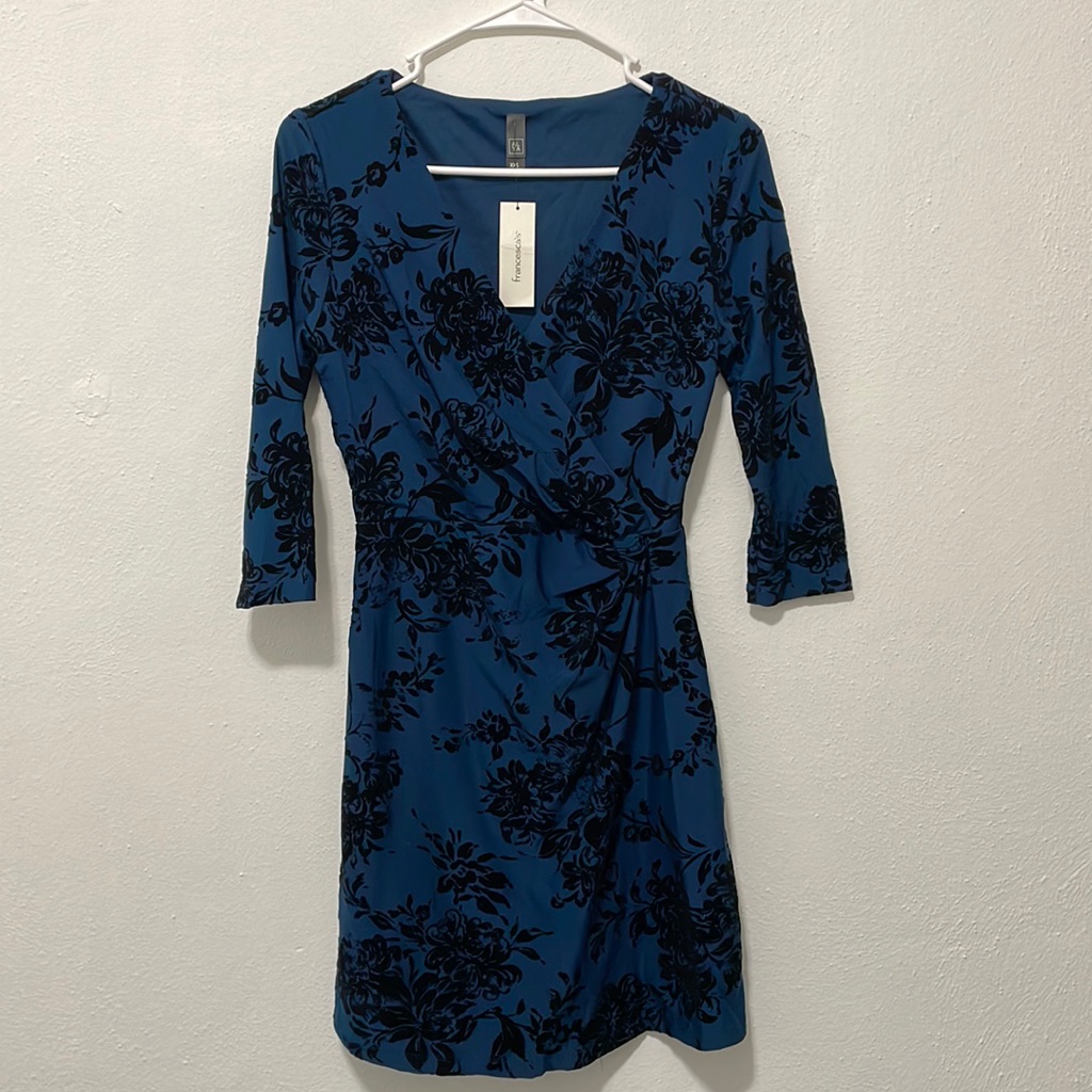 Blue  Blue Floral Dress